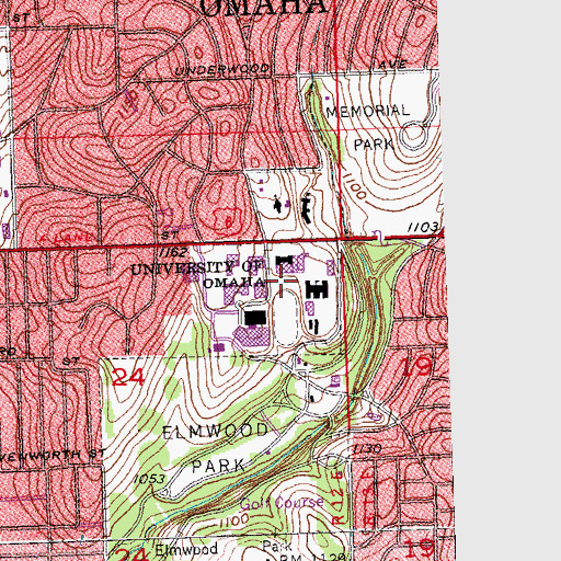 Topographic Map of Pep Bowl, NE