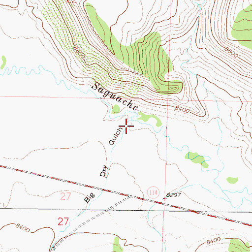 Topographic Map of Big Dry Gulch, CO