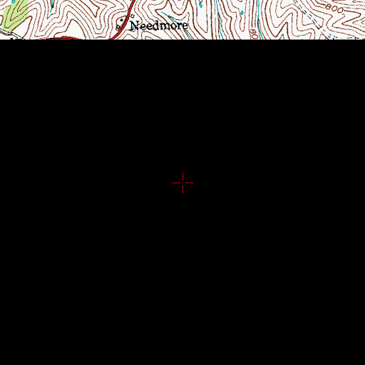 Topographic Map of Mount Hebron Cemetery, KY