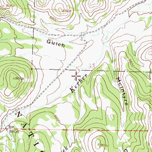Topographic Map of Studhorse Creek, CO
