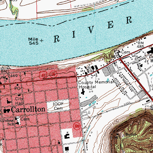 Topographic Map of Butler Cemetery (historical), KY