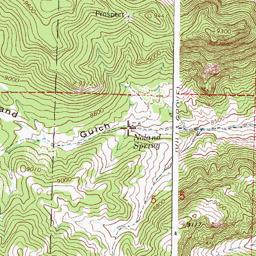 Topographic Map of Noland Spring, CO