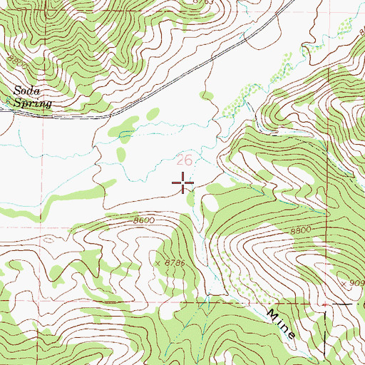 Topographic Map of Mine Gulch, CO