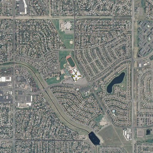 Aerial/Satellite Image of Rangeview High School, CO