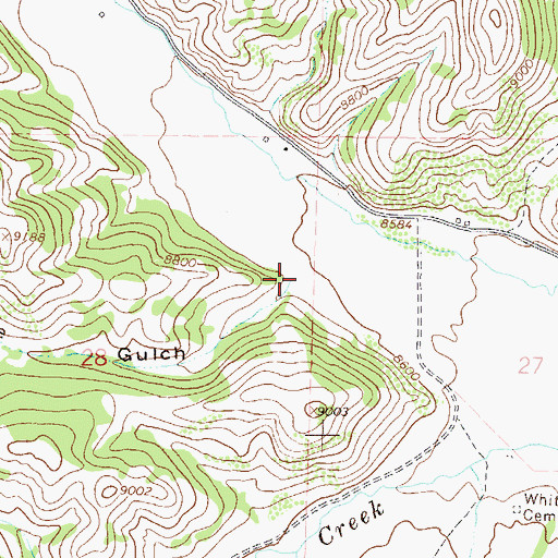 Topographic Map of Tennessee Gulch, CO