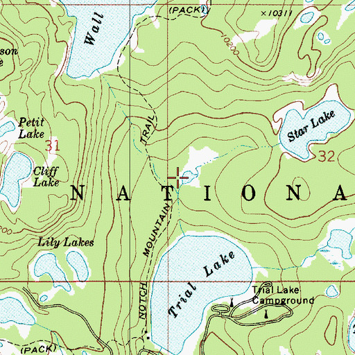Topographic Map of Lake Marion, UT