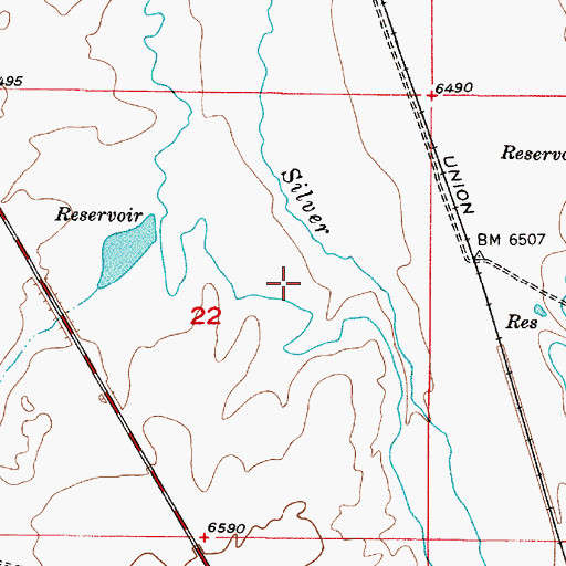 Topographic Map of Summit County Justice Center, UT