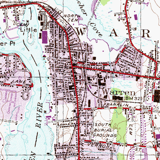 Topographic Map of Charles W Greene Museum, RI