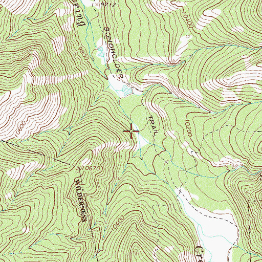 Topographic Map of Sheep Creek, CO