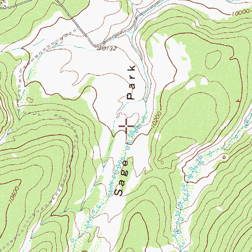 Topographic Map of Sage Park, CO