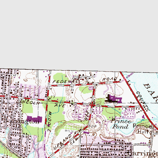 Topographic Map of Saint Andrews School, RI