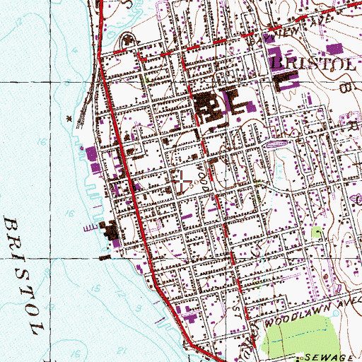 Topographic Map of Stone Chapel, RI