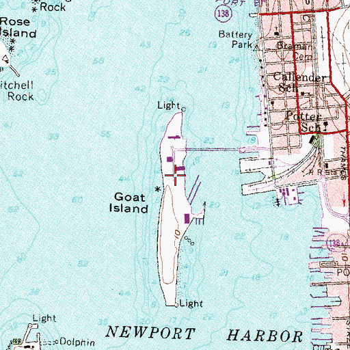 Topographic Map of Barney STreet Sabbatarian Meeting House, RI