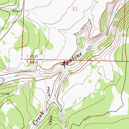 Topographic Map of Chavez Creek, CO