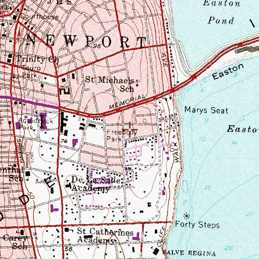 Topographic Map of Christian Assembly of God Church, RI