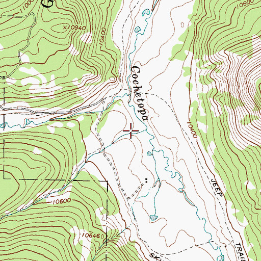 Topographic Map of Caon Hondo, CO
