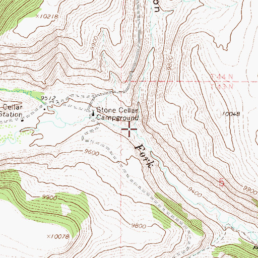 Topographic Map of Horse Canyon, CO