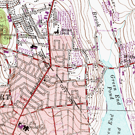 Topographic Map of Memorial to Black Soldiers, RI
