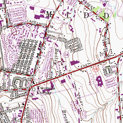 Topographic Map of Newport County Chamber of Commerce, RI