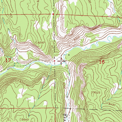 Topographic Map of Trough Creek, CO
