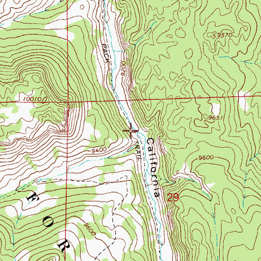Topographic Map of Grouse Creek, CO