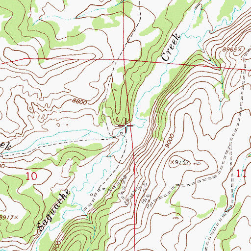 Topographic Map of Fourmile Creek, CO