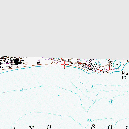 Topographic Map of A B Carpenters Beach, RI
