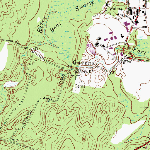 Topographic Map of Albert Sweet Lot, RI