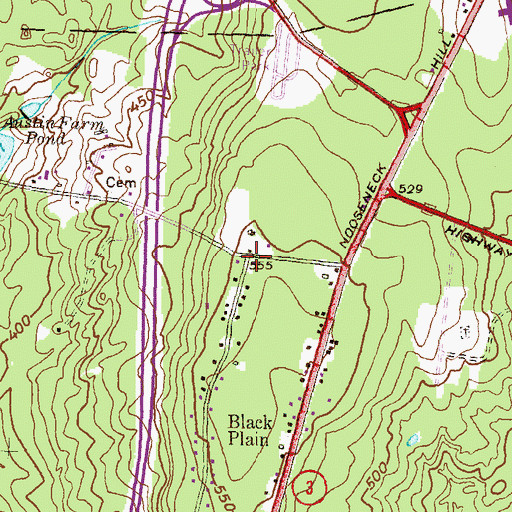 Topographic Map of Austin, RI