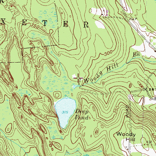Topographic Map of Barber Plot, RI