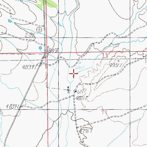 Topographic Map of Box Canyon, AZ