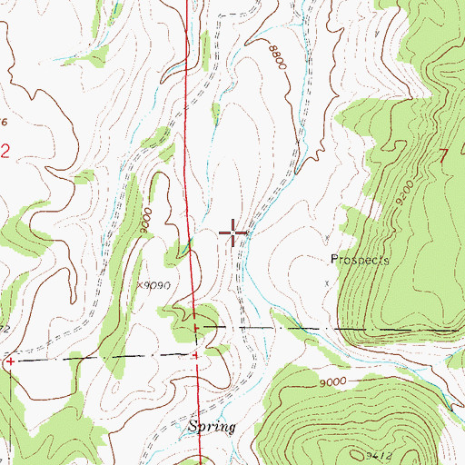 Topographic Map of Mountain Lion Creek, CO