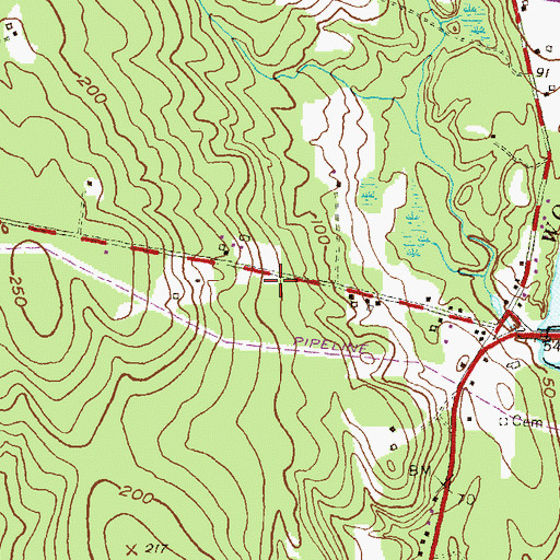 Topographic Map of Boss Plot, RI