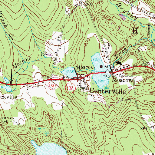 Topographic Map of Burdick Plot, RI