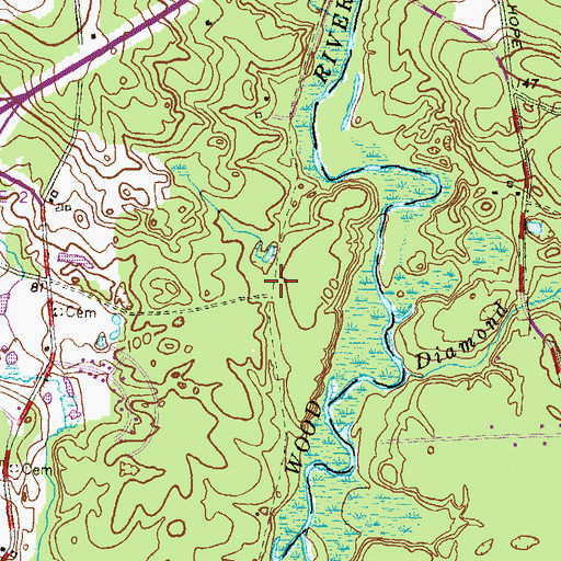 Topographic Map of Canochet Station, RI