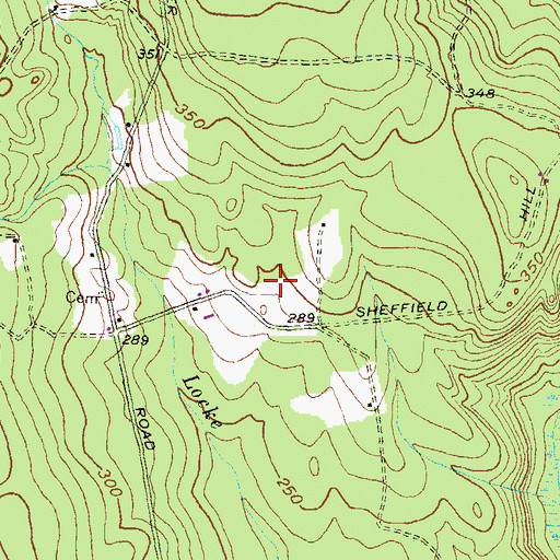 Topographic Map of Card Plot, RI
