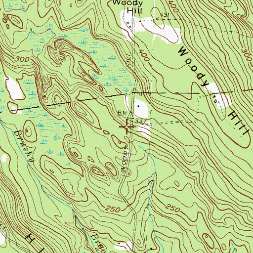Topographic Map of Caswell Plot, RI