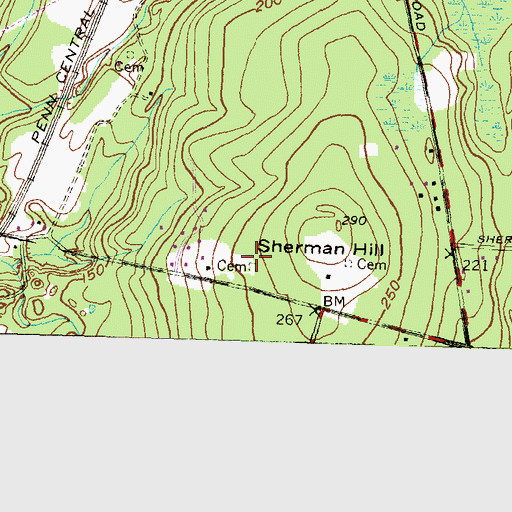Topographic Map of Champlin Plot, RI