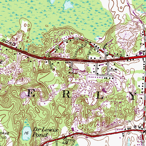 Topographic Map of Christadelphian Ecclesia Church, RI