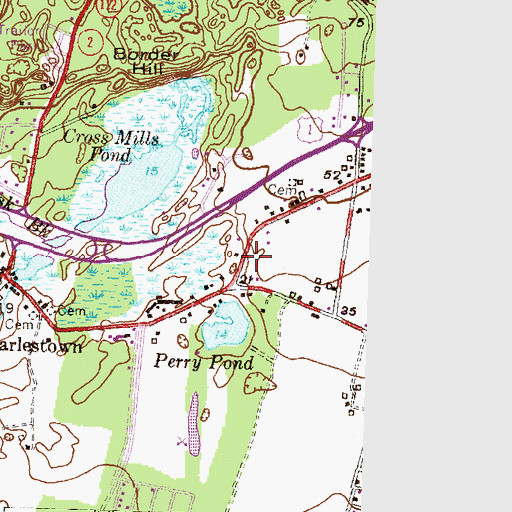 Topographic Map of Church of the Holy Spirit, RI