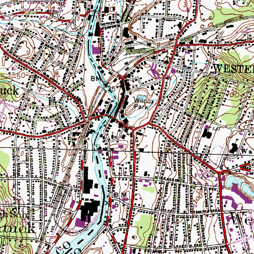 Topographic Map of Cooky Hill, RI