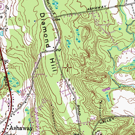 Topographic Map of Daniel Peckham Lot, RI