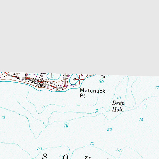 Topographic Map of Deep Hole Public Fishing Area, RI