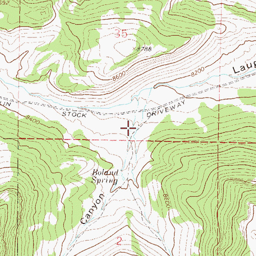 Topographic Map of Boland Canyon, CO