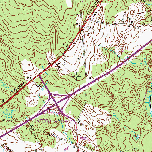 Topographic Map of Enchanted Forest, RI
