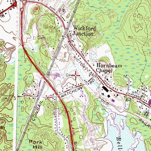 Topographic Map of Feurer Park, RI