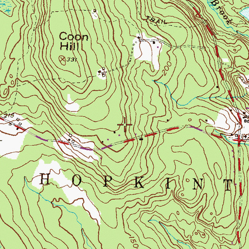 Topographic Map of Fones Palmer Plot, RI