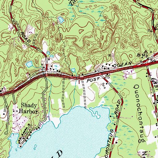 Topographic Map of General Stanton Monument, RI