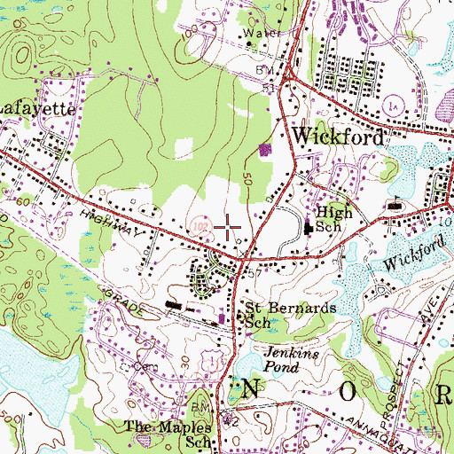Topographic Map of George Thomas Plot, RI