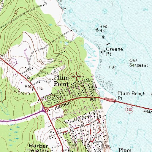 Topographic Map of Greene Cemetery, RI